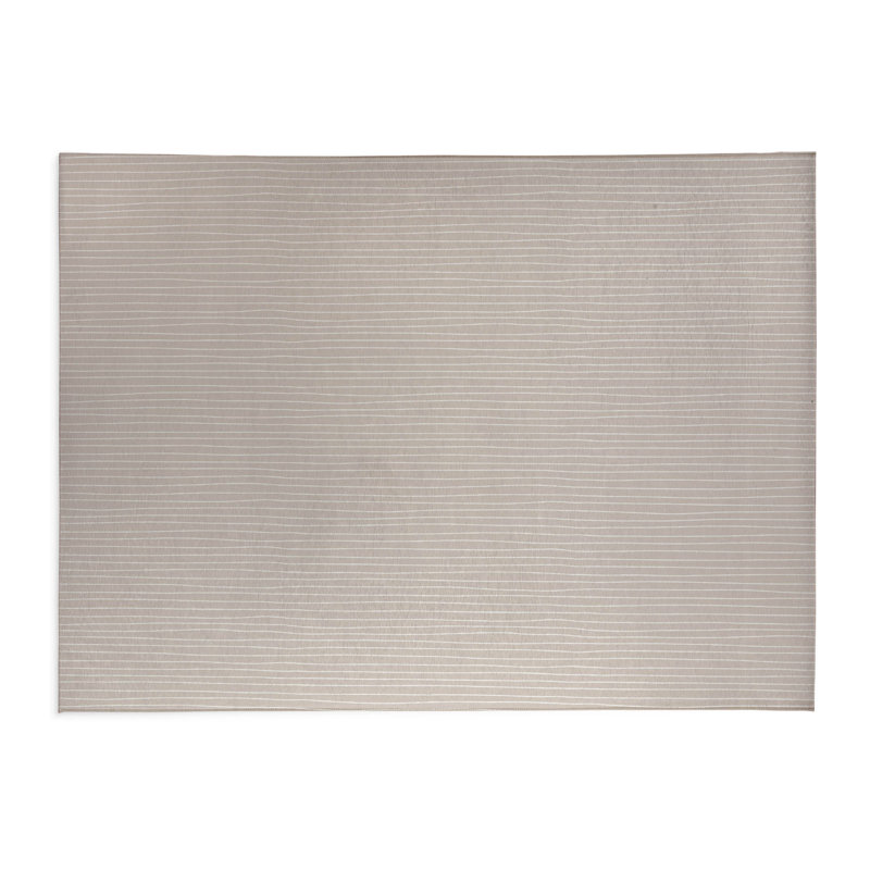 Slat Pink Indoor Doormat, 36" W x 60" L, Taupe