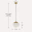 Luminaire suspendu AURELIA (laiton)-369766934