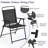 Sibele Premium All-Weather Wicker Outdoor Folding Dining Armchair-927971442