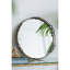 Grand plateau miroir argenté D18x2 "Valentina