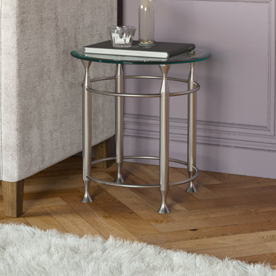 Yoko Glass Top End Table
