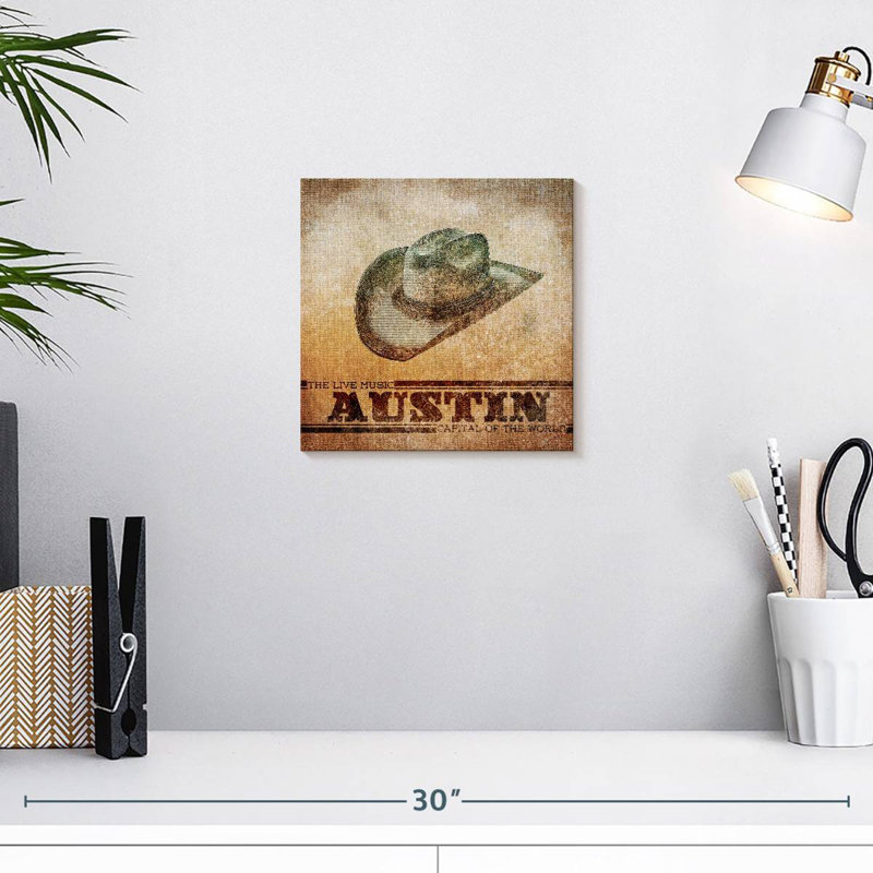 Lelar Cowboy Austin, H 10 po x l 10 po