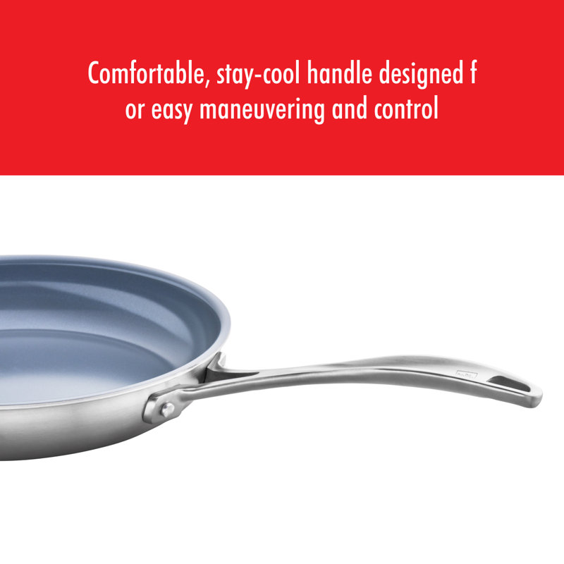 Zwilling Spirit 3-ply 2-piece Stainless Steel Ceramic Nonstick Skillet Set
