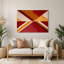 Hard Edge 28, art mural en métal brun-1784338097