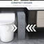 Porte-papier hygiénique étroit avec rangement pour salle de bain