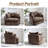41''Modern Oversized Chenille 360° Swivel Accent Chair-2137959599