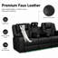 205 cm Wide Leather Glider Home Theatre Recliner-932738511