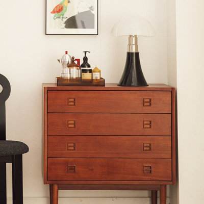 Commode d'appoint en bois massif Linken