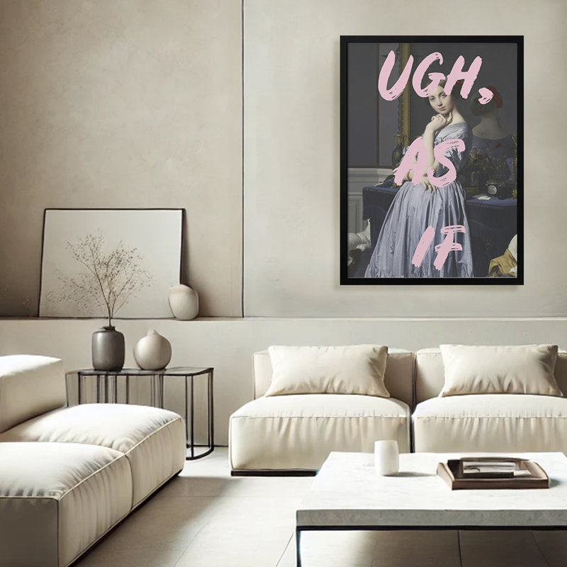 Pop Art & Retro "Ugh, As If" par Grace, impression numérique encadrée, H 20 po x l 16 po