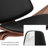 Mid-Century Modern Lounge Accent Chair with Curved Backrest, Faux Leather Upholstery & Solid Wood Frame, Comfortable Reading Chair for Living Room, Bedroom & Office-1420394772-1421585719