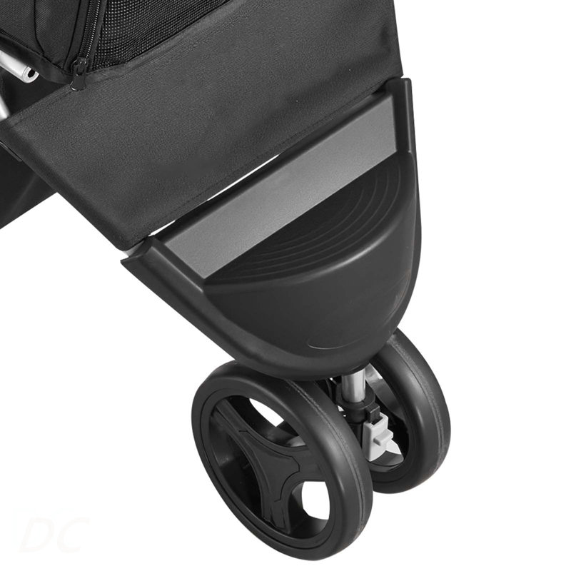 Poussette pour chien pliable pour animaux 3 roues avec frein jusqu'à 35 lb