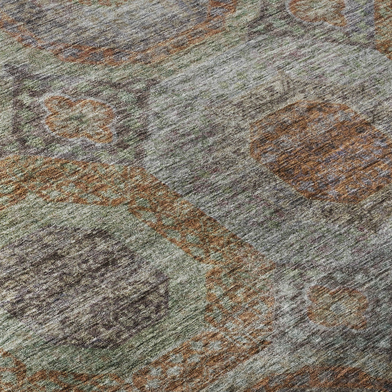 Tapis géométrique de qualité supérieure lavable à la machine Jerez AMF1221, Rectangle 10 pi x 14 pi