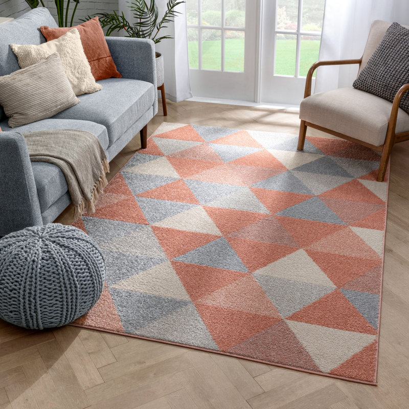 Evie-May Geometric Area Rug, Rectangle 240 x 300cm