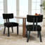Chaises de salle à manger latérales rembourrées de 18 po de hauteur H 18 po avec pieds en bois massif-1694100217-1695846177-1688791774