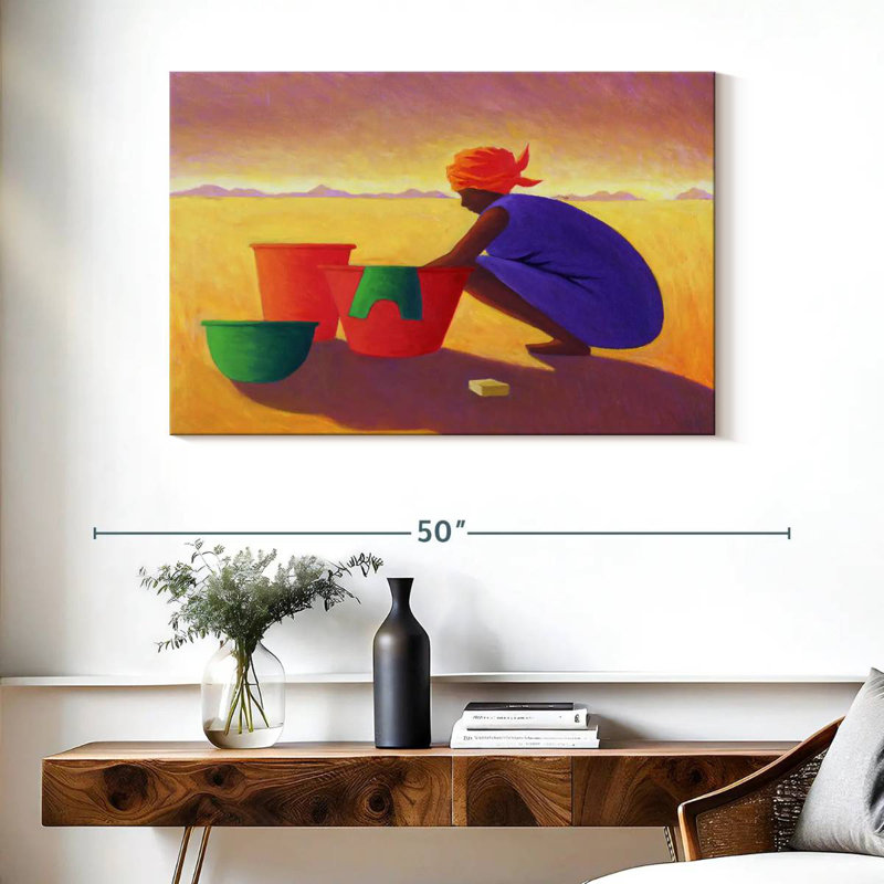 Washer Woman, 26" H x 39" W