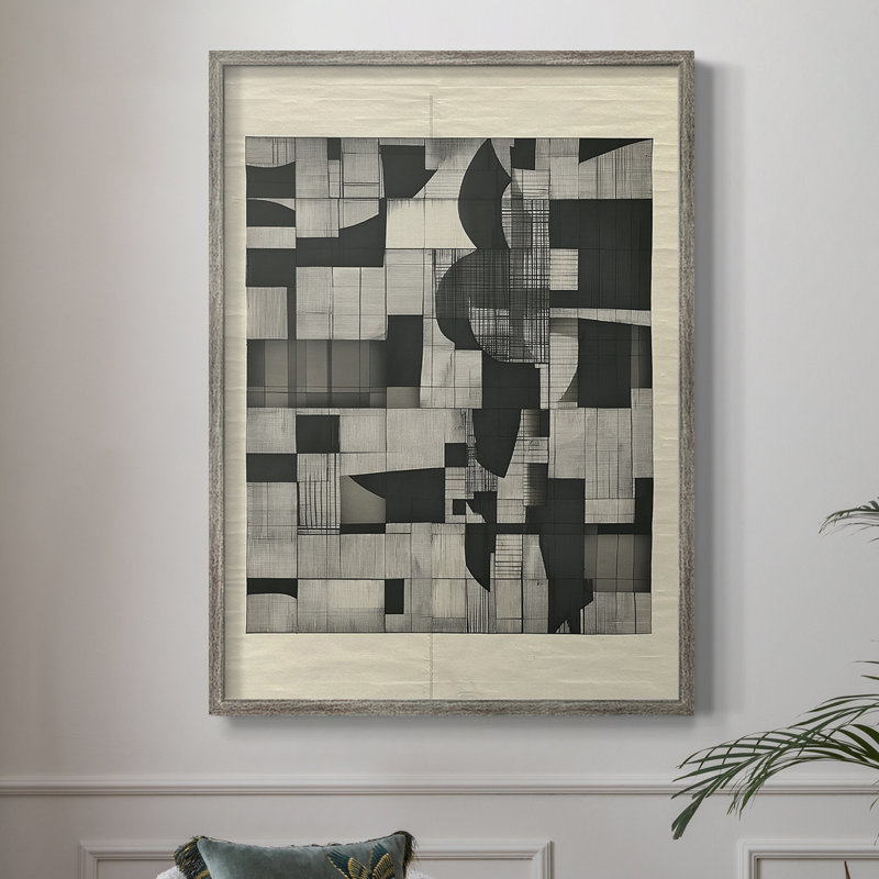 ABSTRACT Series DCCCLxxIV, reproduction encadrée - bois massif, H 11 po x l 9 po