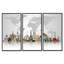 "Famous Monuments Across World", 3 pièces, cadre flottant, impression sur toile-995546814-995546808