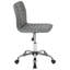 Low Back Designer Armless Ribbed Swivel Task Office Chair-1733890547