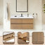 Ensemble de meuble-lavabo mural 48 po