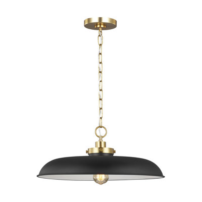 Luminaire suspendu en forme de dôme à 1 lumière Tateos par Chapman & Myers