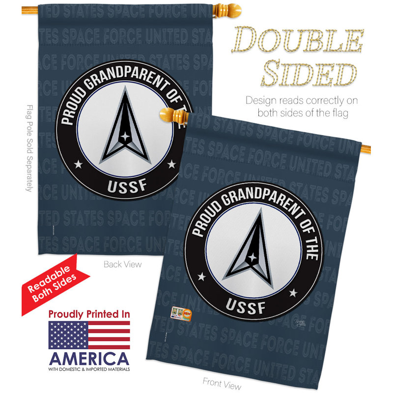 Double Sided 40'' H x 28'' W Polyester Flag Set