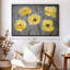 Coquelicots jaunes, reproduction sur toile-102354613