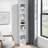 8-Tier Media Tower Rack, CD DVD Slim Storage Cabinet With Adjustable Shelves, Tall Narrow Bookcase Display Bookshelf For Home Office,Multi-Functional Double-Decker Bookcase-564350006