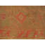 Lovely Red Rust Color and Rosette Desing Antique Turkish Oushak Rug