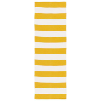 Parikh Hand Woven Cotton Striped Rug