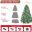 Arbre de Noël 6 pi avec teinte bleu-vert et 1878 extrémités en PE + PVC-87432496