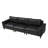 112'' Wide Faux Leather Square Arm Sofa-786131458