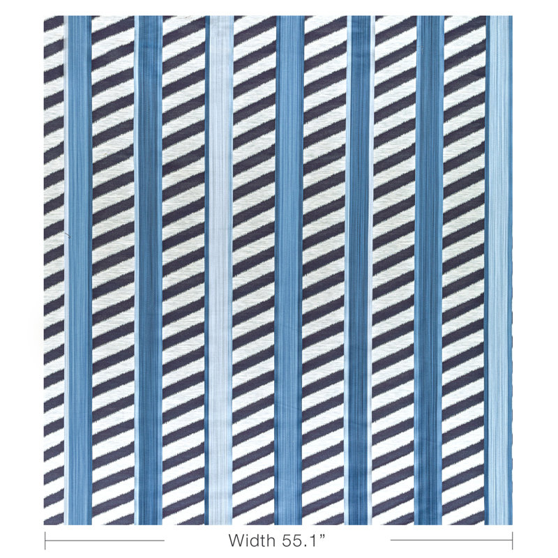 Majorelle Mnemba Woven Fabric, Indigo
