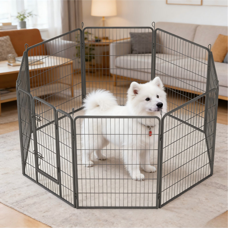 Parc pour animaux 8 panneaux extensible