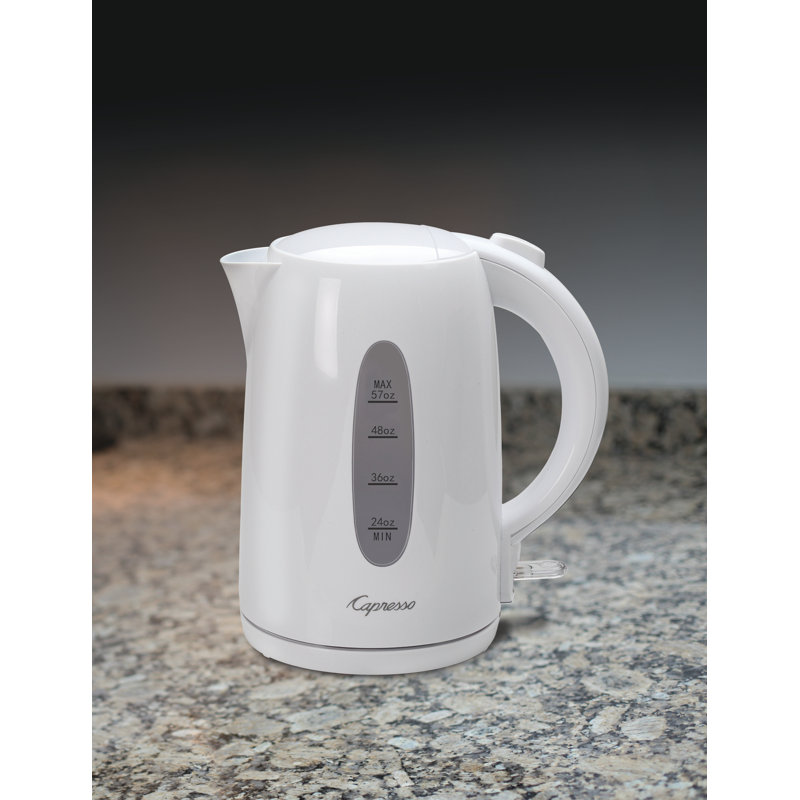 Capresso Large Electric Water Kettle, White