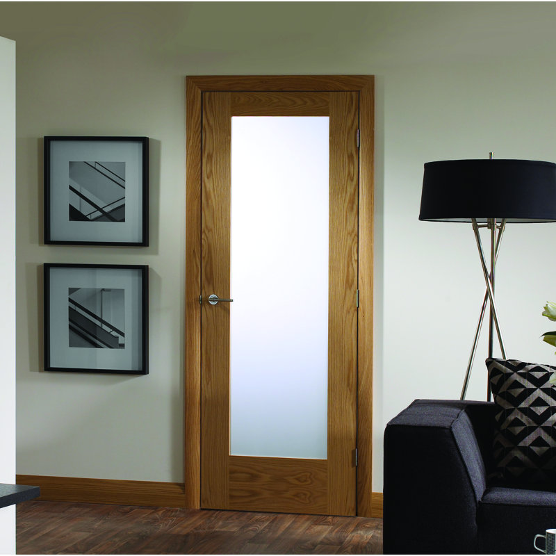 Internal Glazed Oak Pattern 10, 1981mm H x 762mm W x 35mm D