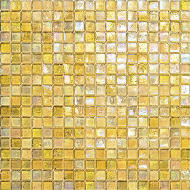 Mango 5/8" x 5/8" Glimmer Glass Mosaic