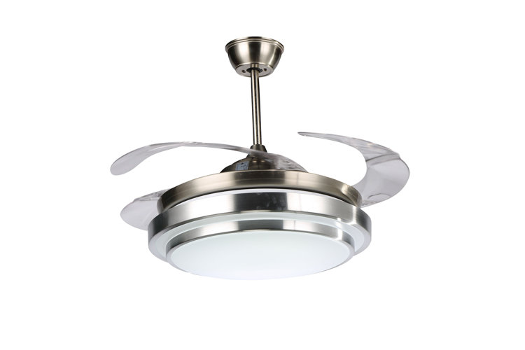 Aadvik 3 - Blade LED Ceiling Fan with Remote Control and Light Kit Included