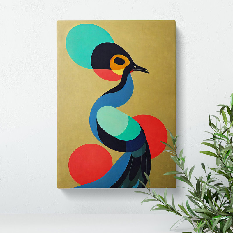 Abstract Bird No.3 - Wrapped Canvas Painting, 60cm H x 40cm W x 3cm D