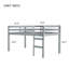 Lit mezzanine simple avec échelle-302505025
