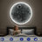 48-Inch Realistic Resin Moon Wall Light – Plug-In Dimmable LED Moon Sconce with Remote Control, 45 W Main & 20 W Night Light, Meteorite Crater Texture, 1.75″ Thick Wall-Mounted Décor for Home & Commer-691100746