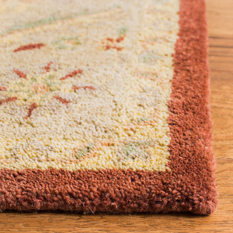 Traver Hand Tufted Wool Oriental Rug, Rectangle 3' x 5'