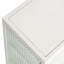 Armoire murale contemporaine blanche avec trois rangements pour le salon et plus de rangement de 26,77 po-185472378
