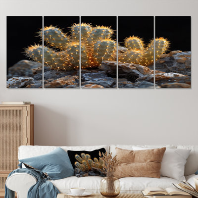 Cactus jaune, jaune et noir