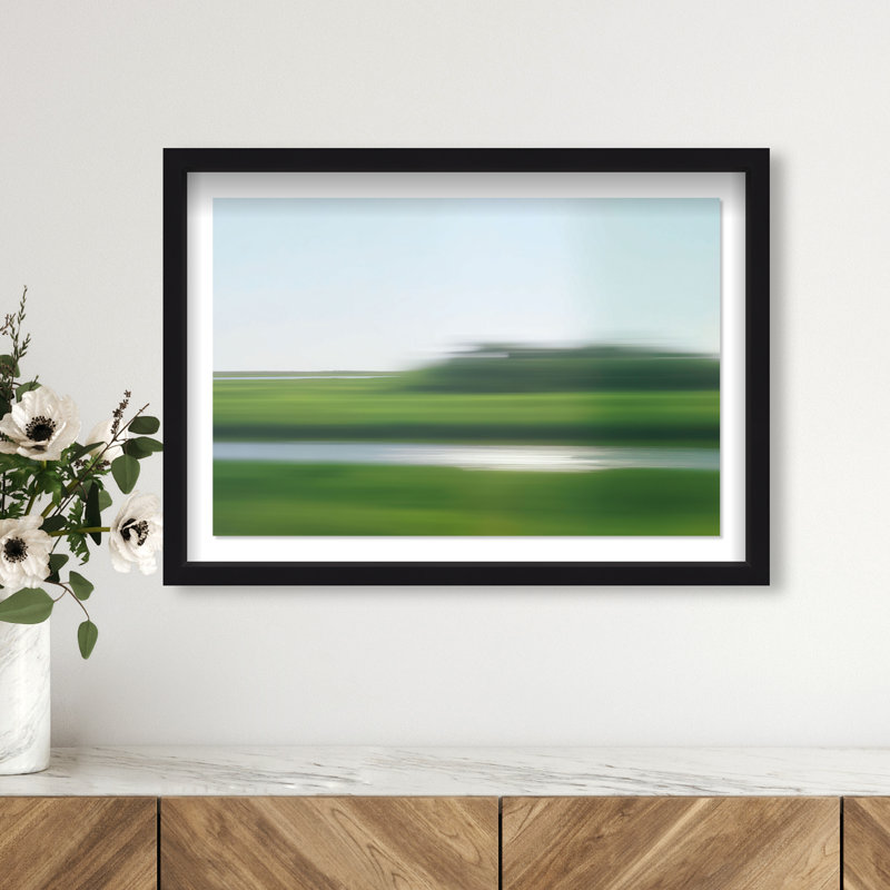 Velocity Meadow II Print by Oliver Gal, 25.5"H x 37.5"W, Black Shadowbox