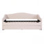 Lit de jour rembourré en molleton Teddy avec lumière et lit gigogne-363460177
