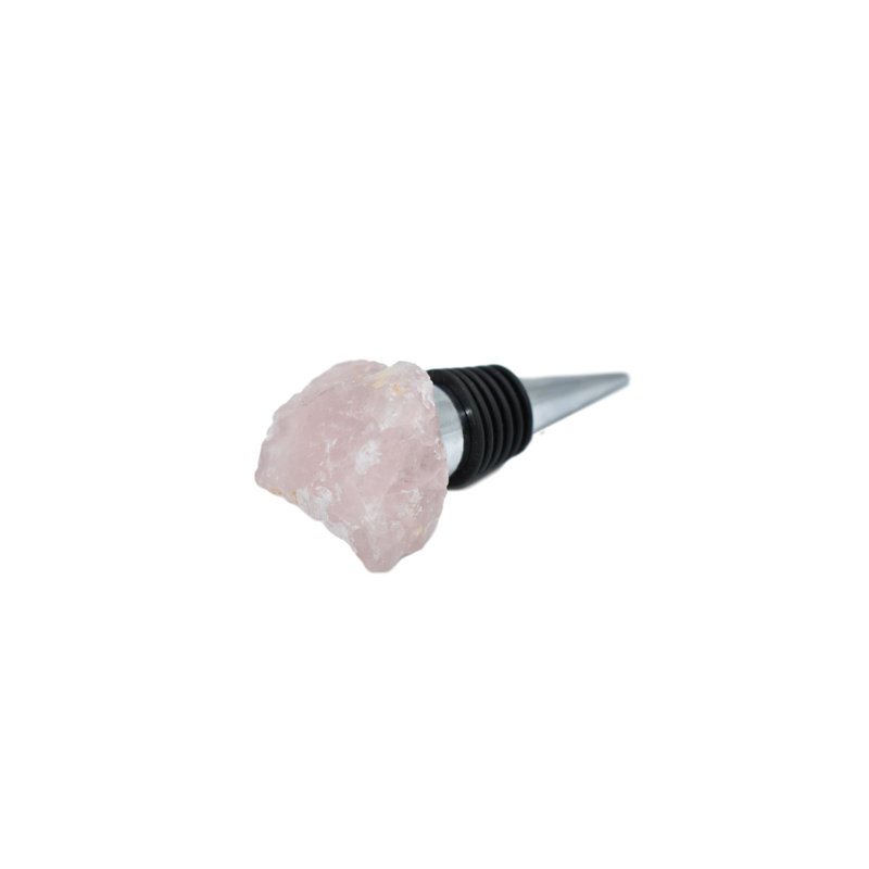 Devoe Stone Bottle Stopper, Rose Quartz