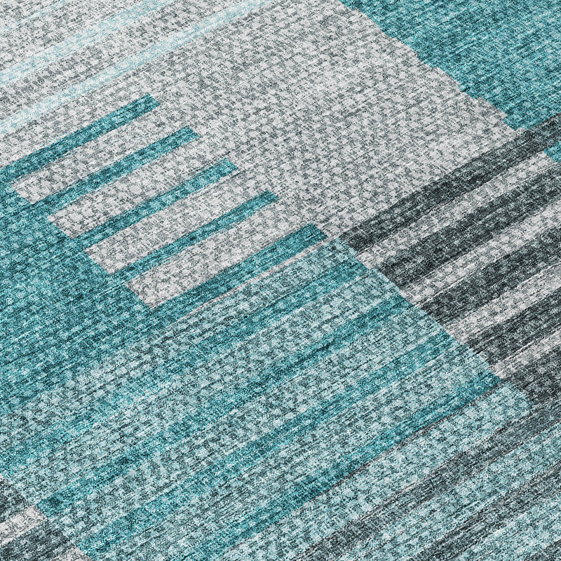 Tapis intérieur / extérieur Karsyn avec envers antidérapant, Rond 8 pi