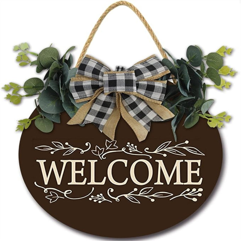 Panneau de bienvenue pour porte d'entrée, panneau Hello