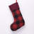 Rug Hooked Reindeer Stocking