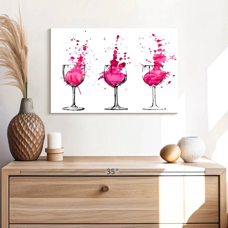 Yarlin Wine Colored, 16" H x 24" W